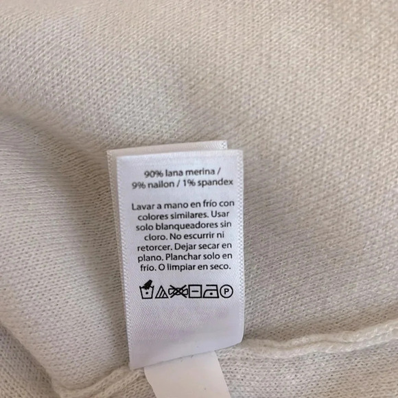 VINEYARD VINES Merino Wool Movk Neck Sweater Bell Sleeve, Size  M - Picture 8 of 9